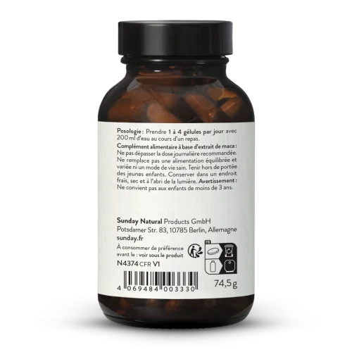 Extrait 10:1 de maca noire + arginine