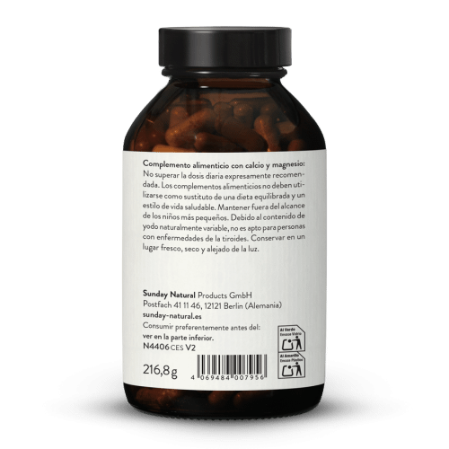Calcio natural 400mg alta dosis en cpsulas