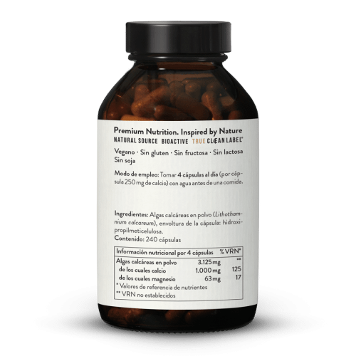Calcio natural 400mg alta dosis en cpsulas