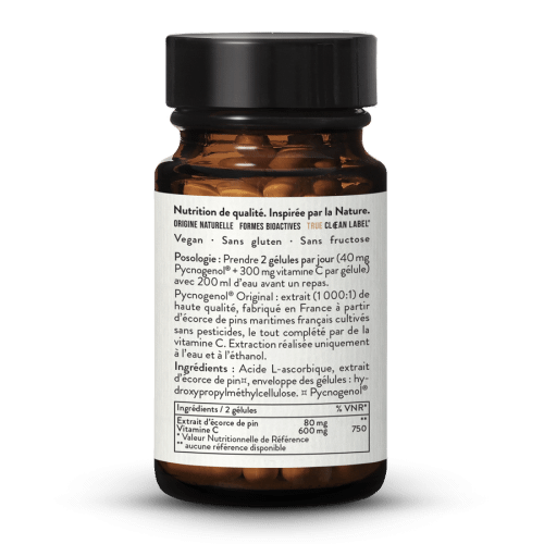 Extrait d'corce de pin Pycnogenol + vitamine C