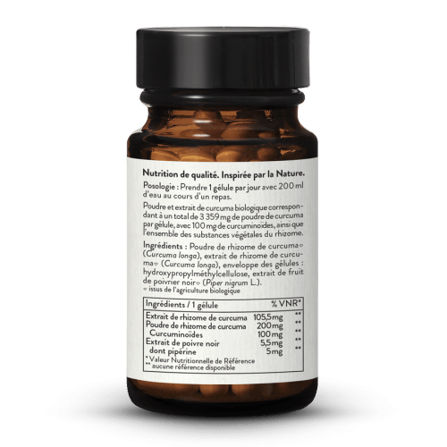 Extrait de curcuma bio 3300 en glules