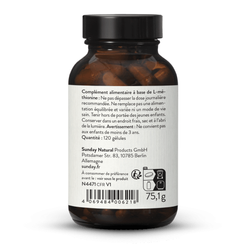L-mthionine 500 mg -   120 glules