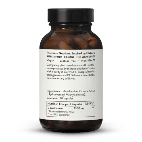 L-metionin 500 kapslar frn fermentering, vegansk