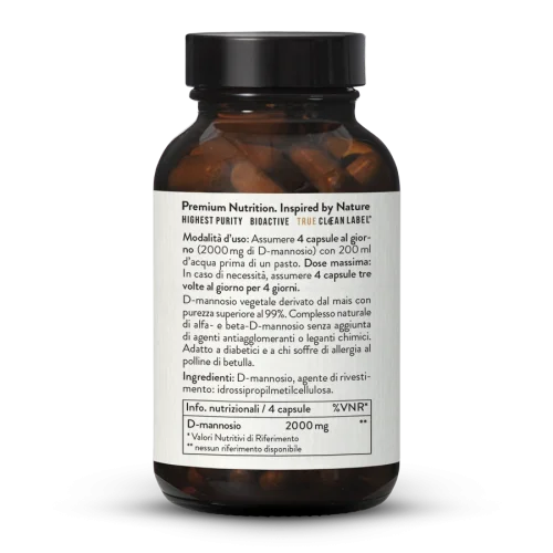 D-mannosio 500 mg ad alto dosaggio in capsule
