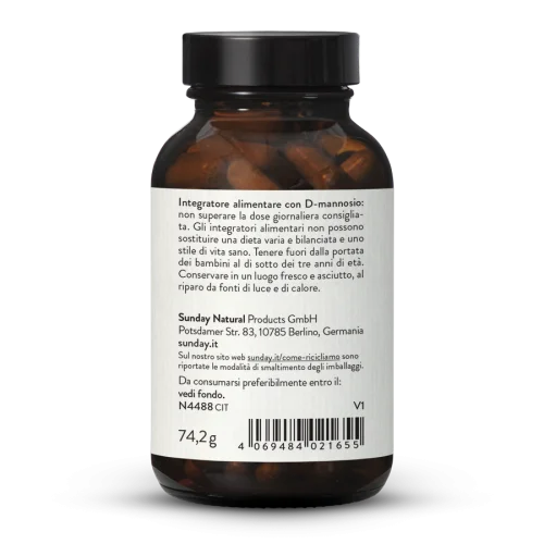 D-mannosio 500 mg ad alto dosaggio in capsule