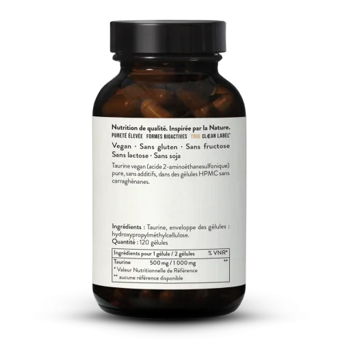 Taurine 500 mg en glules