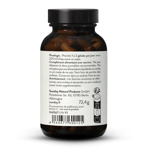 Taurine 500 mg en glules