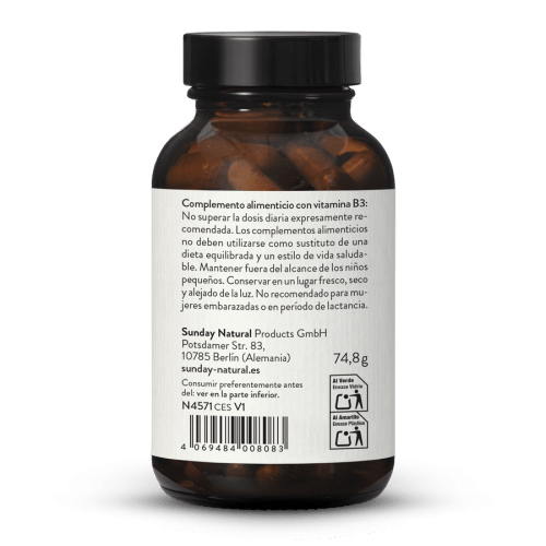 Vitamina B3 nicotinamida 500mg