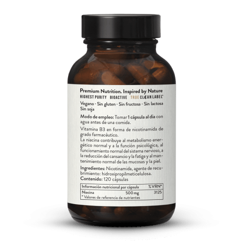 Vitamina B3 nicotinamida 500mg