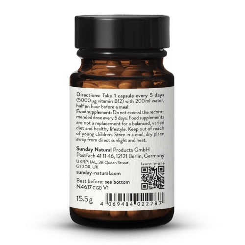 Vitamin B12 MH3A Formel 5000 g hg dos