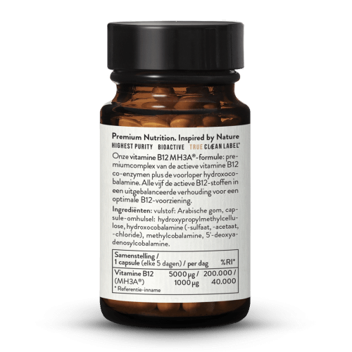 Vitamine B12 MH3A Formule 5000 mcg Hooggedoseerd
