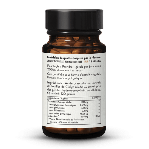 Ginkgo biloba 100 mg, extrait 45:1