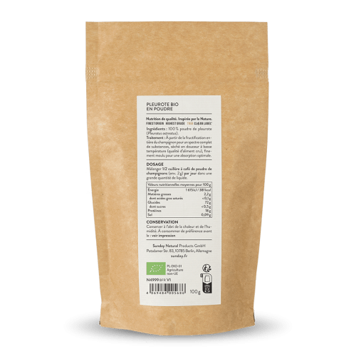 Poudre de pleurote bio