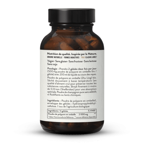 Poudre de polypore en ombelle bio en glules