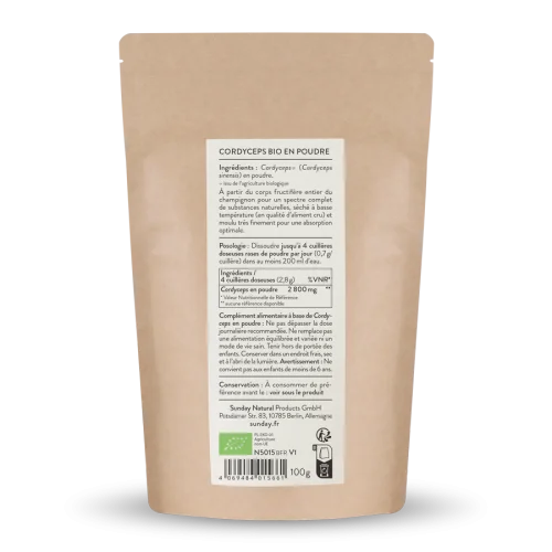 Poudre de Cordyceps bio