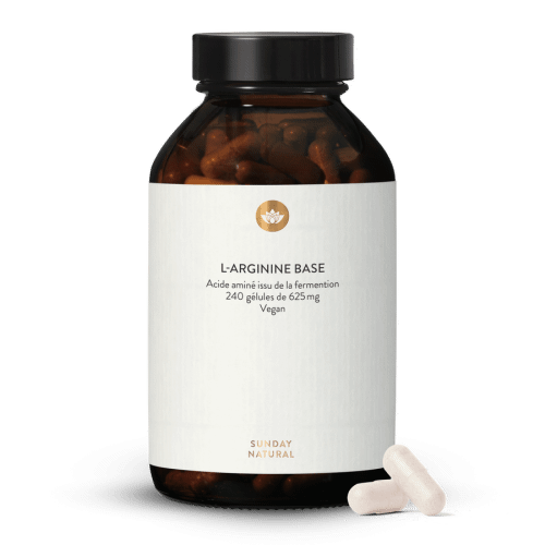 L-arginine Base en glules, issue de la fermentation, vegan