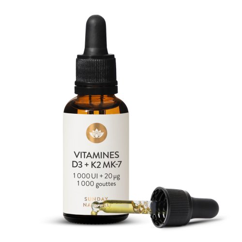 VITAMINE D3 + K2 MK7 1000 UI + 20 g