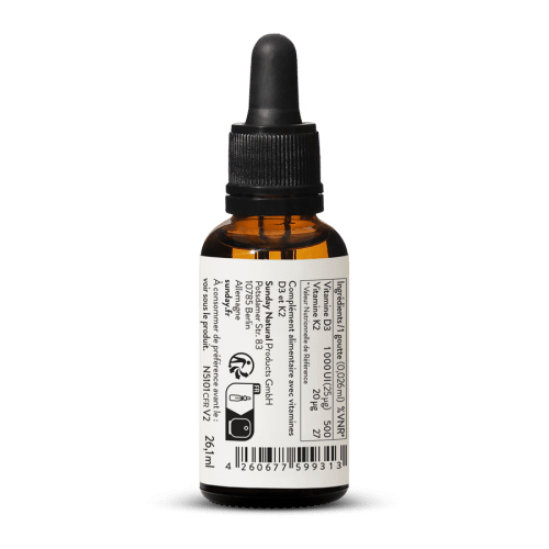 VITAMINE D3 + K2 MK7 1000 UI + 20 g