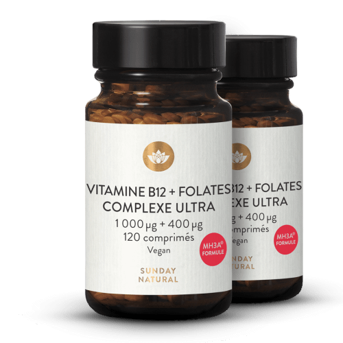 Vitamine B12 M3HA + acide folique, 1000g + 400g