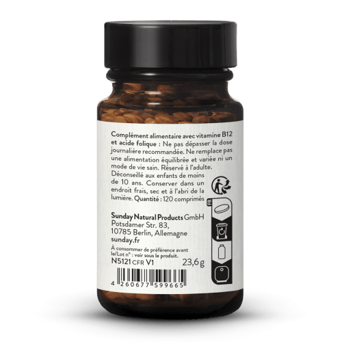 Vitamine B12 M3HA + acide folique, 1000g + 400g