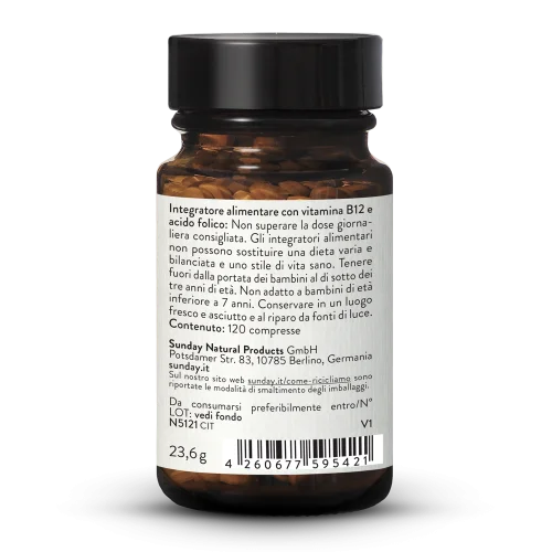 Vitamina B12 Mh3a® + acido folico (folato) 1000µg + 400µg