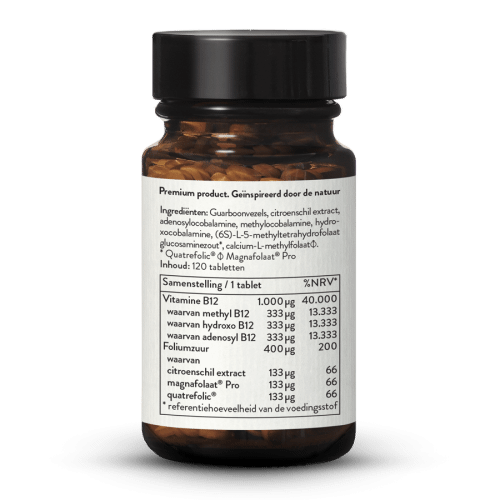 Vitamine B12 + Foliumzuur MH3A + Folaat Complex 1000 g + 400 g