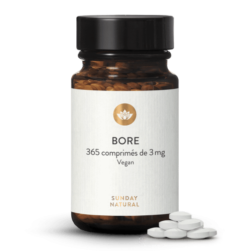 Bore en comprims 3 mg, borate de sodium