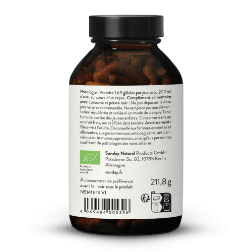 Curcuma bio 1100 en glules