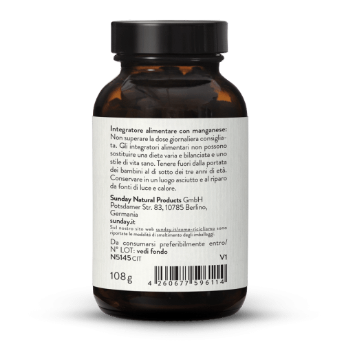 Manganese gluconato in compresse 10 mg