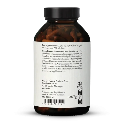Cratine monohydrate en glules