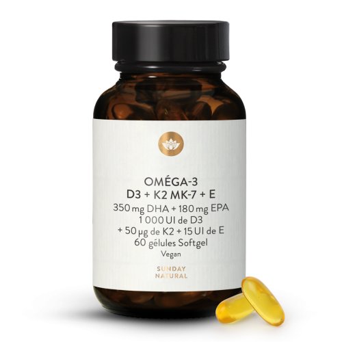 Omga-3 + vitamines D3 + K2 + E