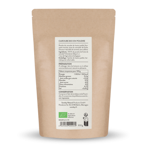 Caroube bio en poudre