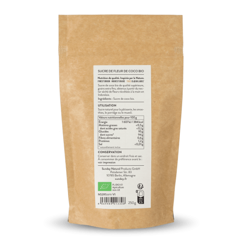 Sucre de coco bio