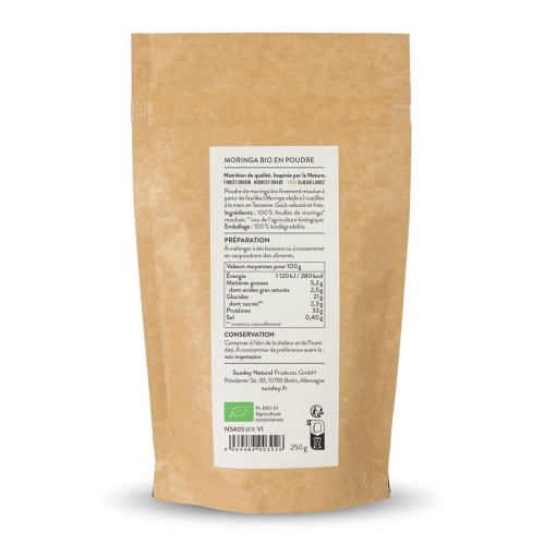 Moringa bio en poudre