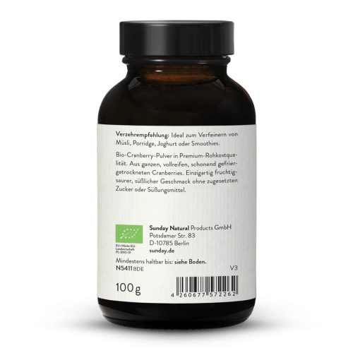 Bio Cranberry Wild Pulver