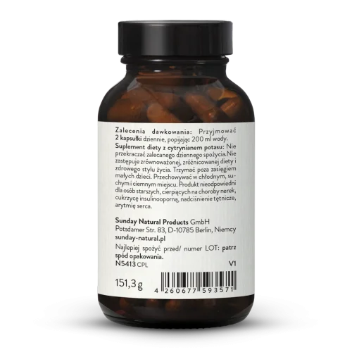 Cytrynian potasu kapsuki 400 mg