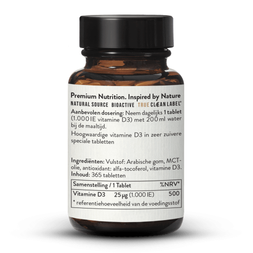 Vitamine D3 25 g / 1000 IE 365 Tabletten