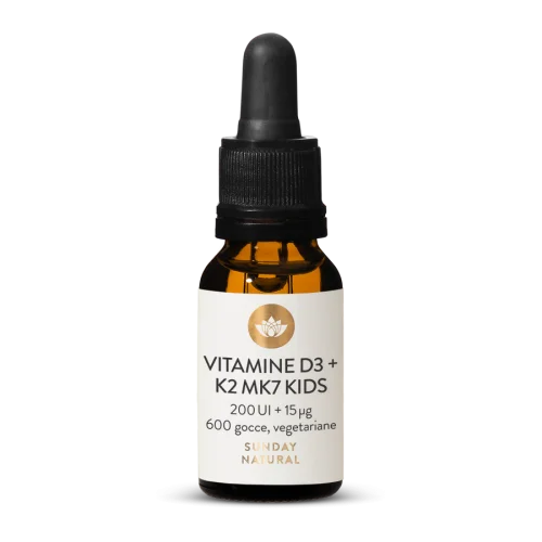 Vitamina D3 + K2 MK7 200 UI + 15 mcg gocce