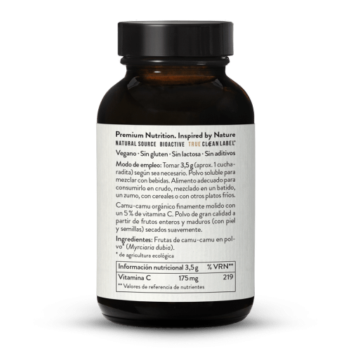 Camu camu bio silvestre en polvo, 7,8% de vitamina C