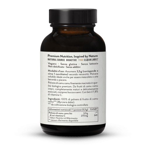 Camu camu bio in polvere selvatico 7,8 % di vitamina C