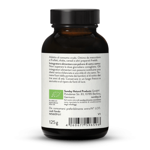 Camu camu bio in polvere selvatico 7,8 % di vitamina C