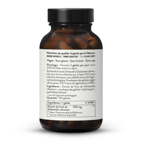 Glules d'extrait de schisandra bio