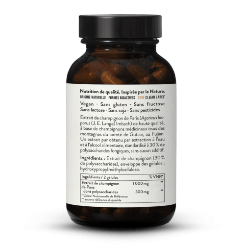 Extrait de champignon de Paris en glules