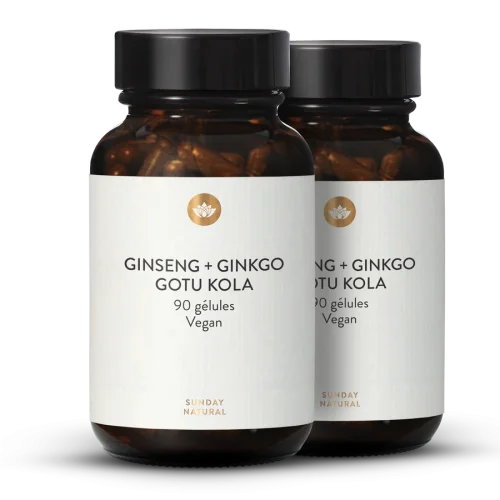 Complexe de Ginkgo, Ginseng et Gotu kola
