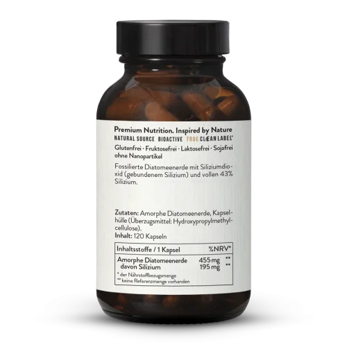 Diatomaceous Earth Silica 350mg Capsules