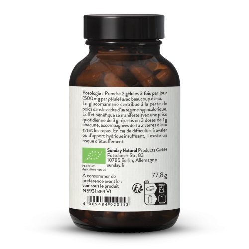 Glucomannane de konjac bio