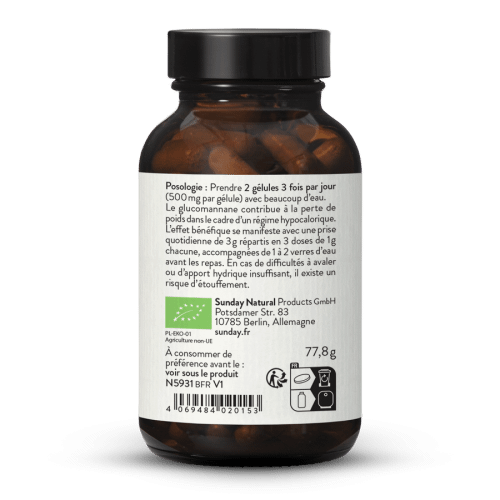 Glucomannane de konjac bio
