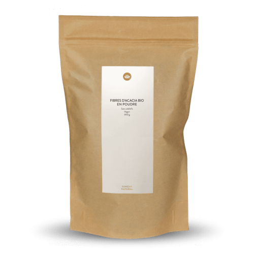 Fibre d'acacia bio en poudre