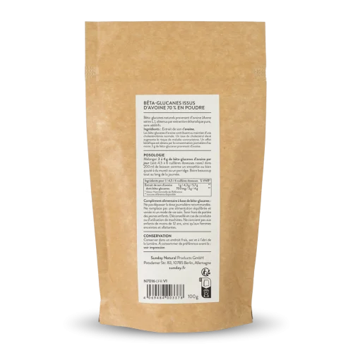 Poudre de bta-glucanes d'avoine