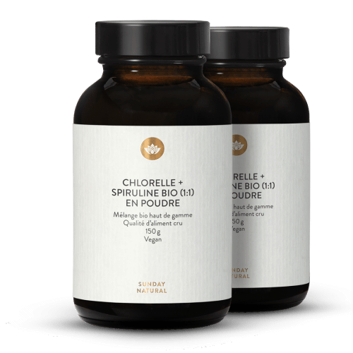 Chlorelle + Spiruline en poudre